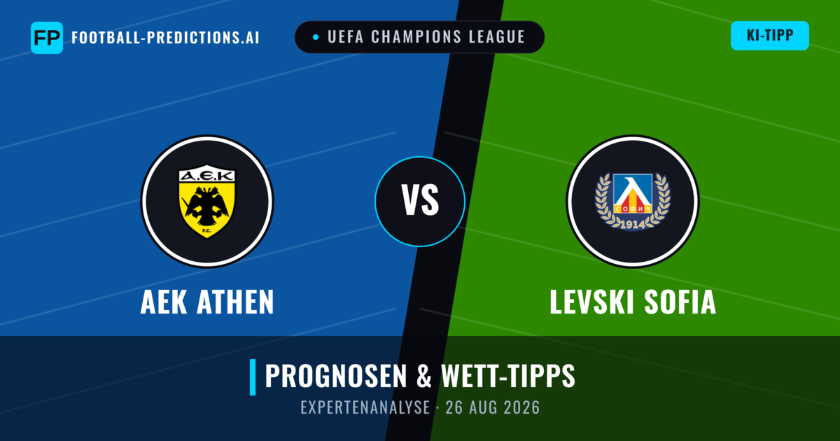 AEK Athen vs Levski Sofia — Prognose und Spielvorschau