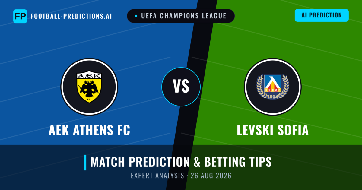 AEK Athens FC vs Levski Sofia — match prediction & preview