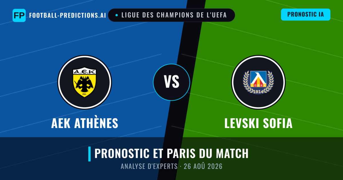 AEK Athènes vs Levski Sofia — pronostic et avant-match