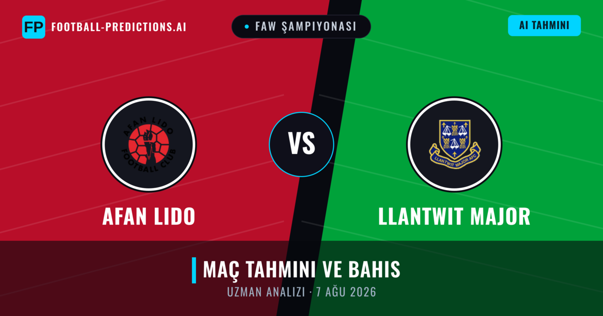 Afan Lido - Llantwit Major — maç tahmini ve önizleme