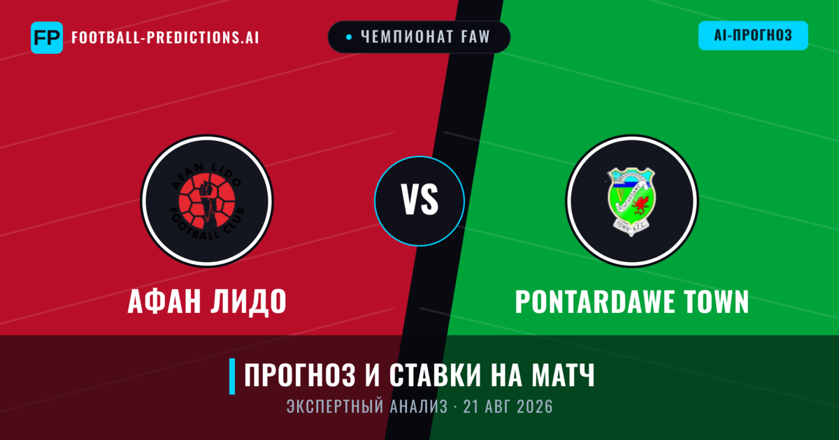 Афан Лидо – Pontardawe Town — прогноз и превью матча