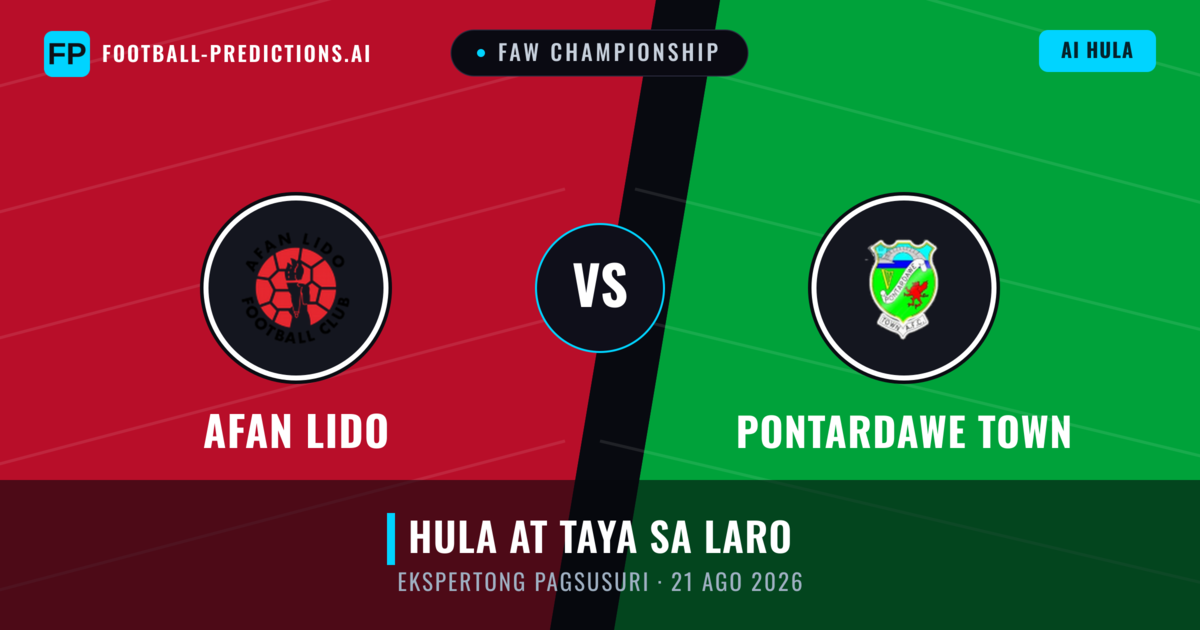 Afan Lido vs Pontardawe Town — hula at preview ng laban
