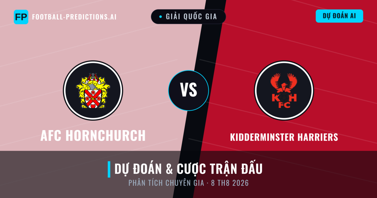 AFC Hornchurch vs Kidderminster Harriers — dự đoán và xem trước trận đấu