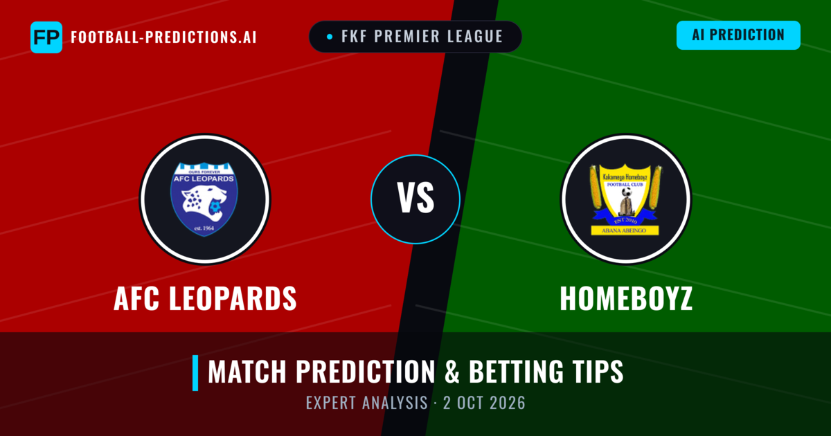 AFC Leopards vs Homeboyz — match prediction & preview