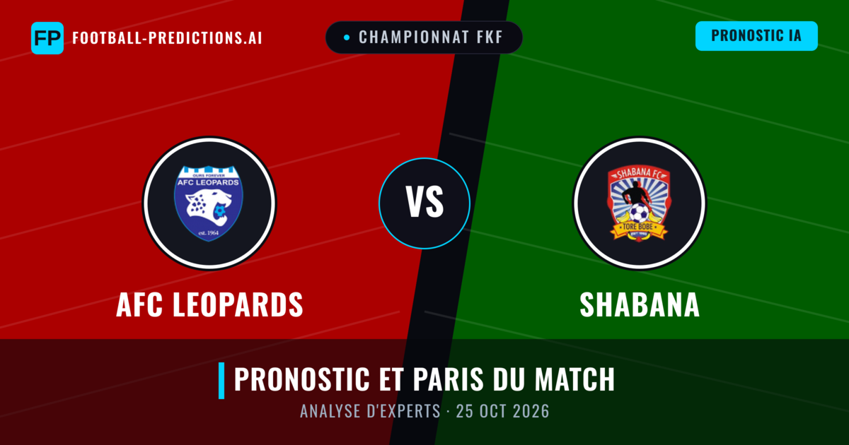 AFC Leopards vs Shabana — pronostic et avant-match
