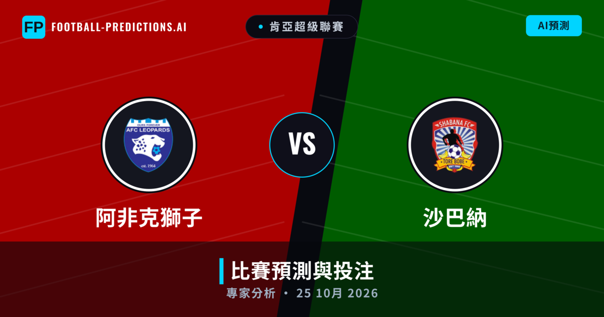 阿非克獅子 vs 沙巴納 — 比赛预测和前瞻