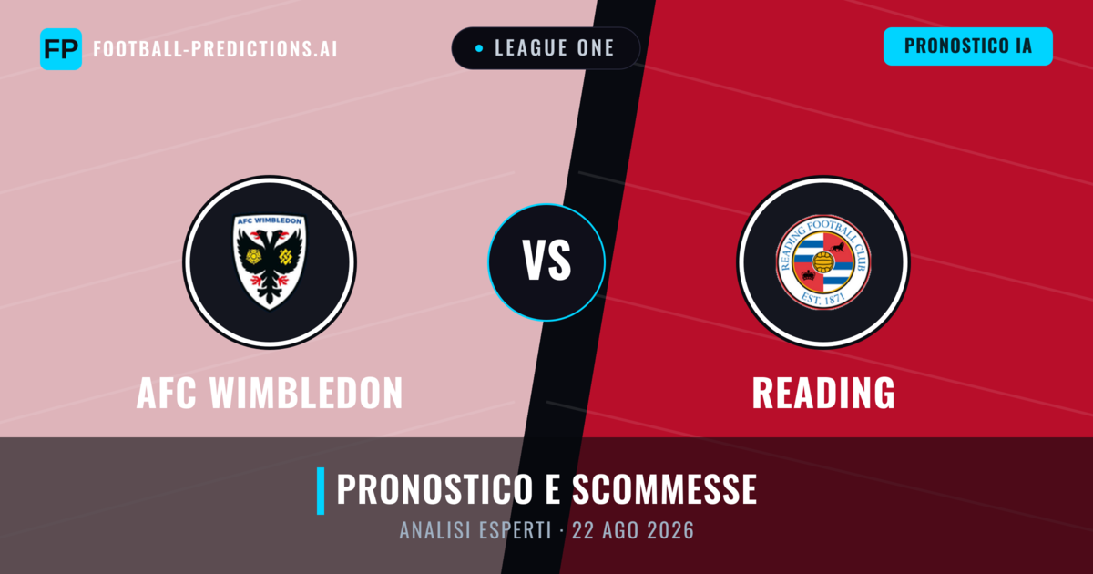 AFC Wimbledon vs Reading — pronostico e anteprima del match