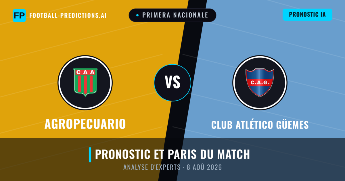 Agropecuario vs Club Atlético Güemes — pronostic et avant-match