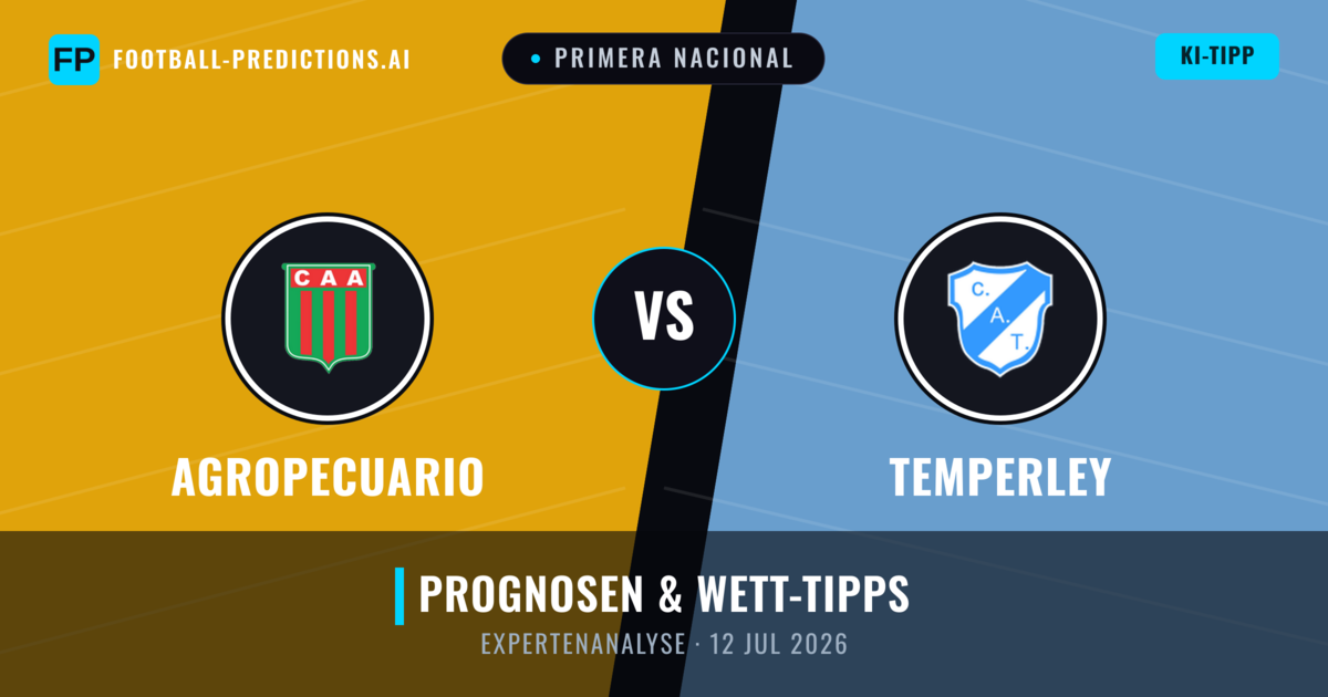 Agropecuario vs Temperley — Prognose und Spielvorschau