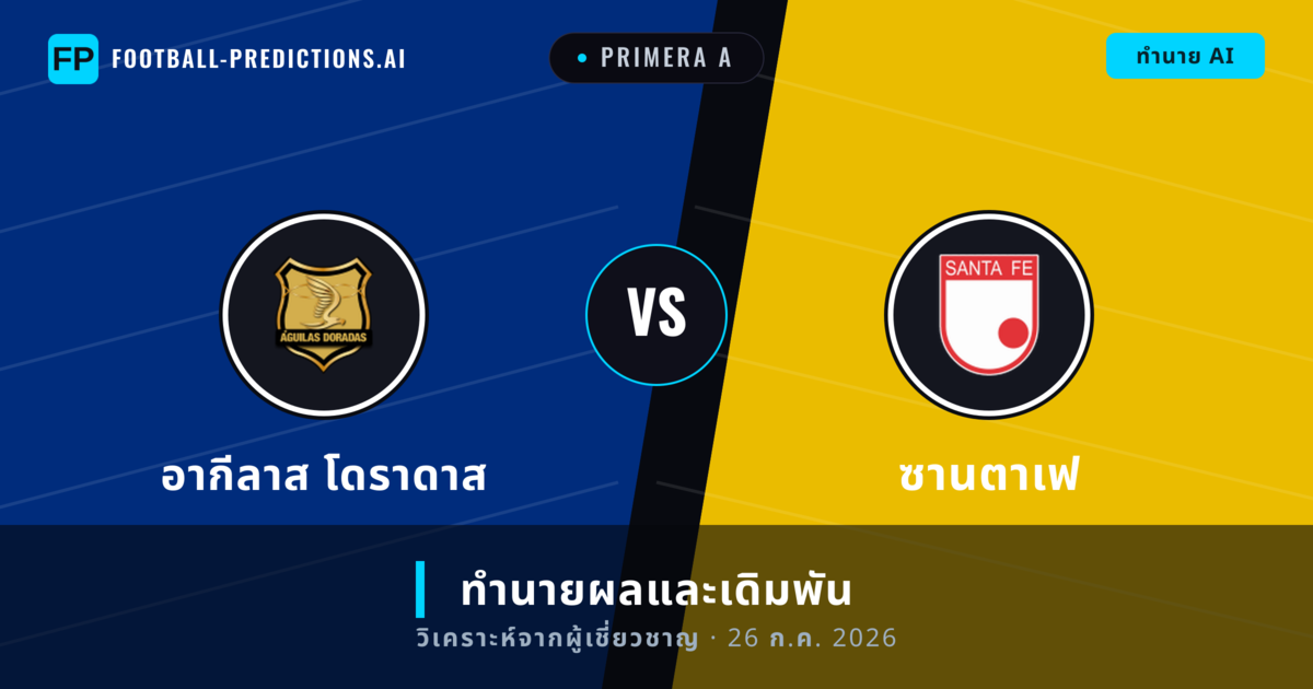 อากีลาส โดราดาส พบ ซานตาเฟ — ทำนายผลและพรีวิวการแข่งขัน