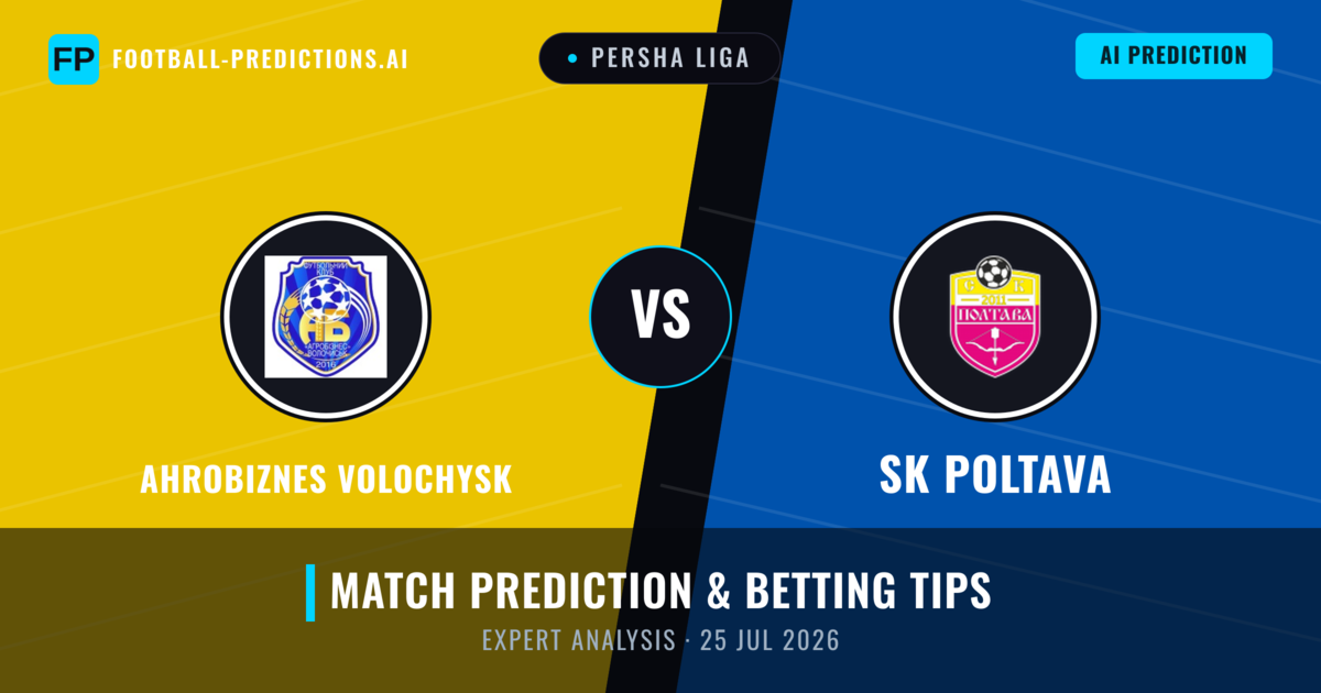 Ahrobiznes Volochysk vs SK Poltava — match prediction & preview