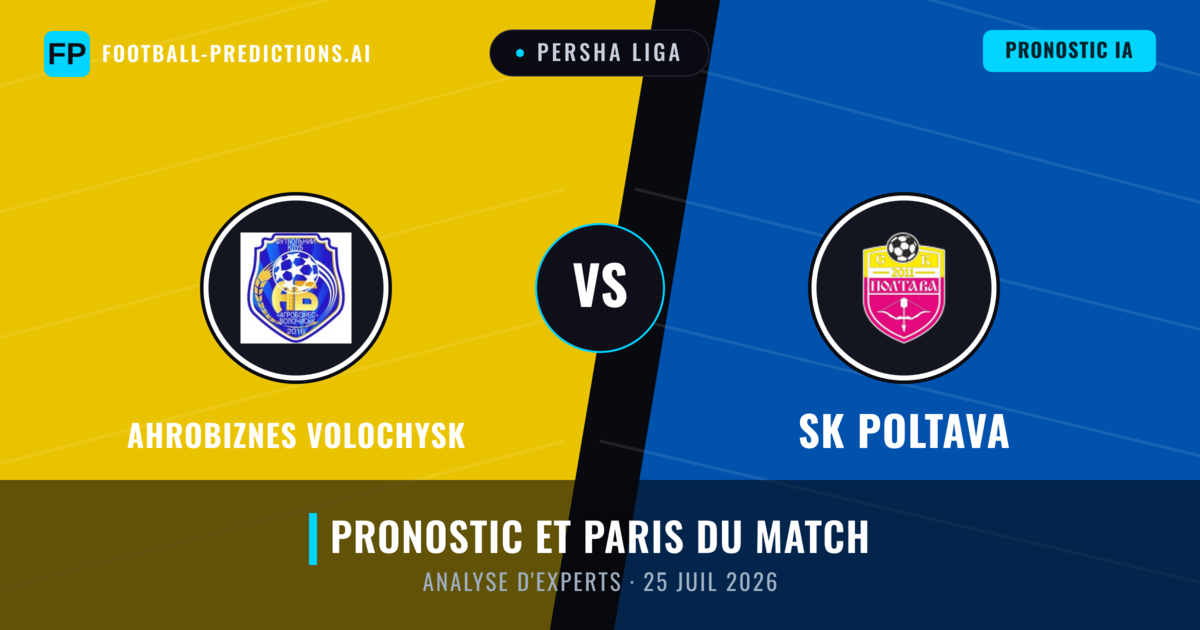 Ahrobiznes Volochysk vs SK Poltava — pronostic et avant-match