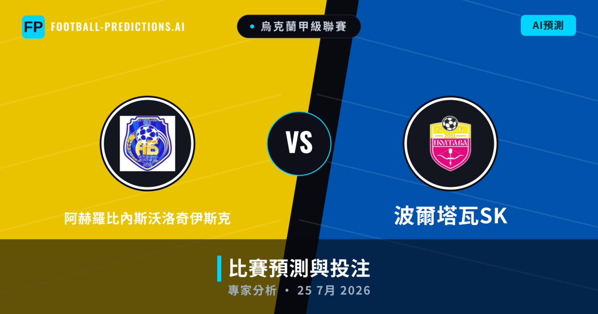 阿赫羅比內斯沃洛奇伊斯克 vs 波爾塔瓦SK — 比赛预测和前瞻