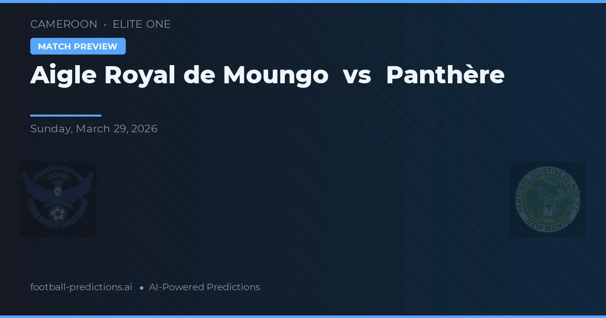 Aigle Royal de Moungo vs Panther — hula at preview ng laban
