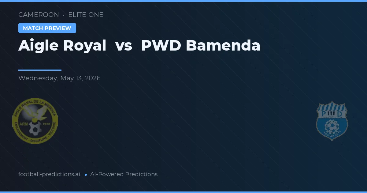 Aigle Royal - PWD Bamenda — maç tahmini ve önizleme