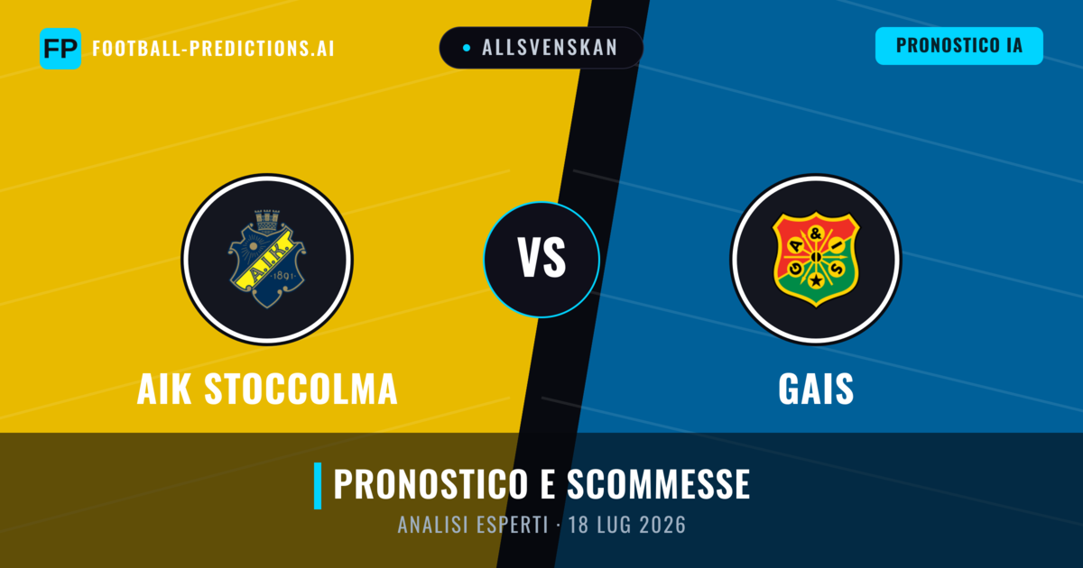 AIK Stoccolma vs Gais — pronostico e anteprima del match