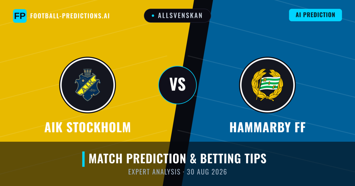 AIK Stockholm vs Hammarby FF — match prediction & preview