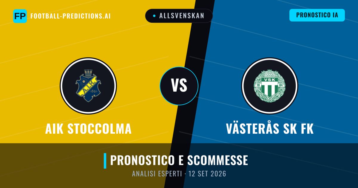 AIK Stoccolma vs Västerås SK FK — pronostico e anteprima del match