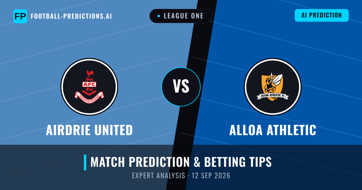 Airdrie United vs Alloa Athletic — match prediction & preview
