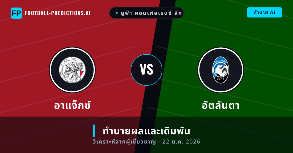 อาแจ็กซ์ พบ อัตลันตา — ทำนายผลและพรีวิวการแข่งขัน