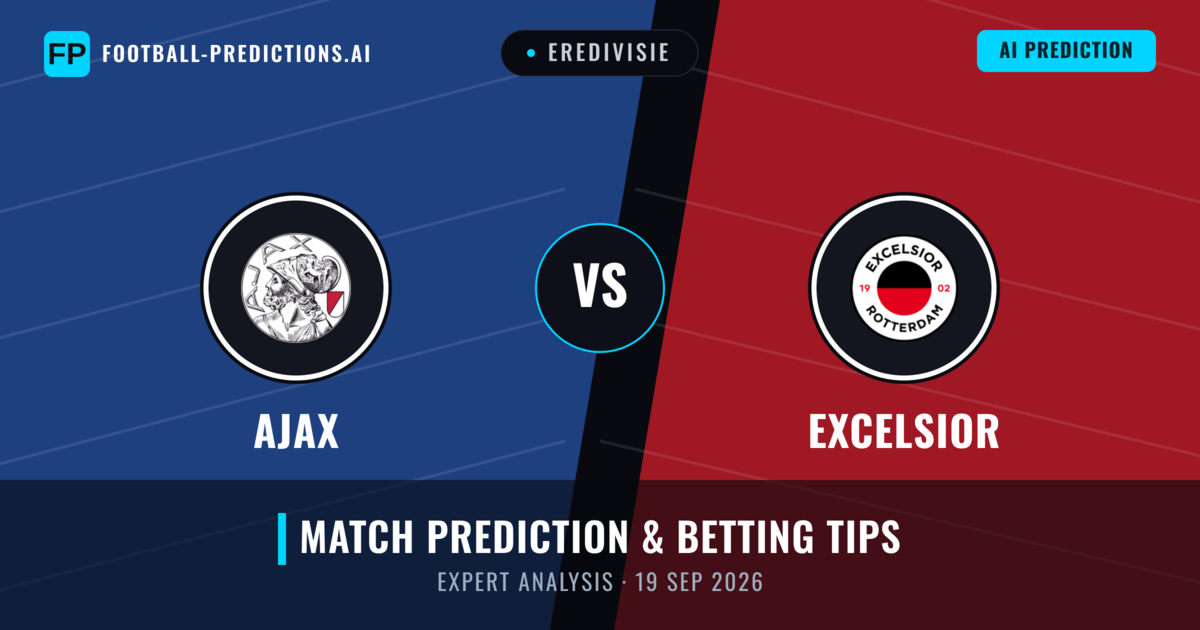Ajax vs Excelsior — match prediction & preview