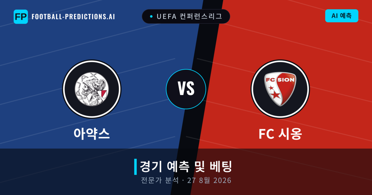 아약스 대 FC 시옹 — 경기 예측 및 프리뷰