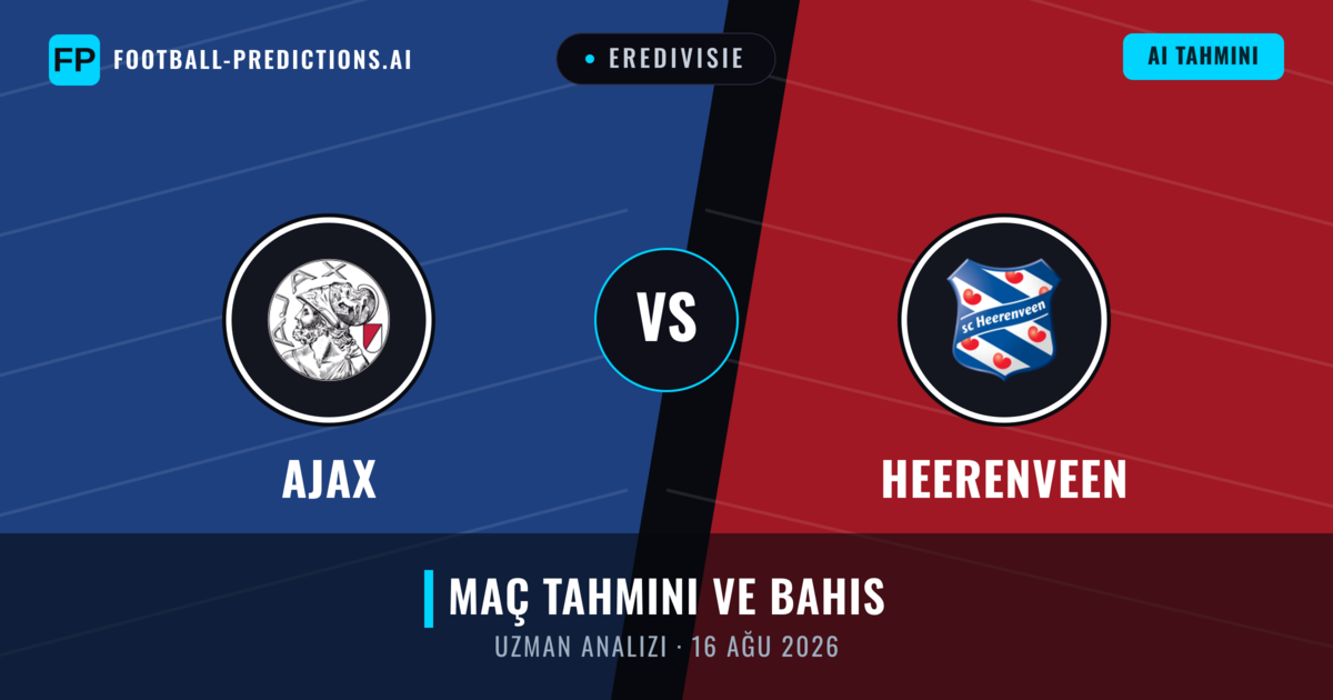 Ajax - Heerenveen — maç tahmini ve önizleme
