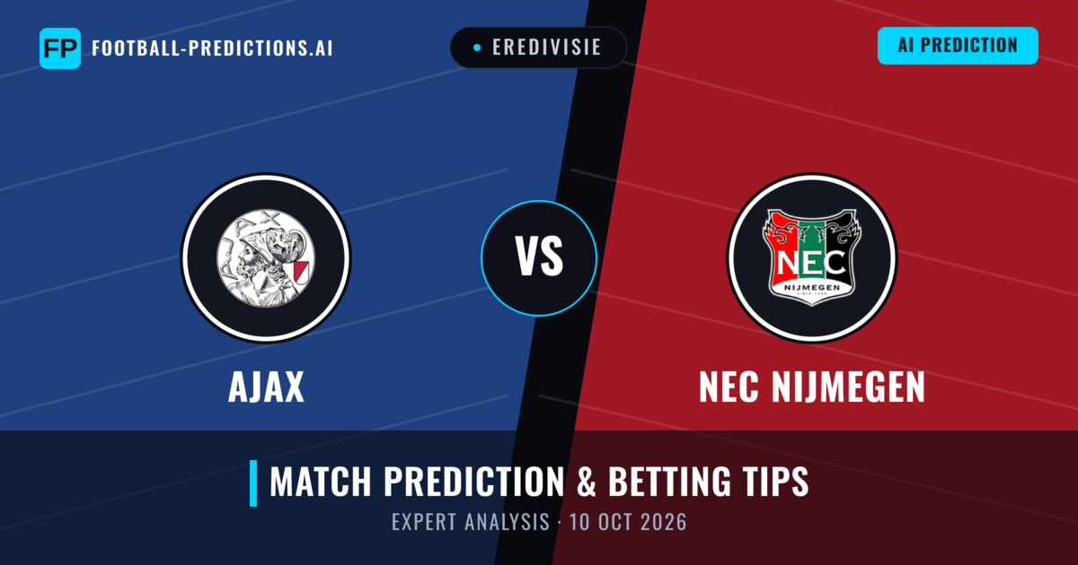 Ajax vs NEC Nijmegen — match prediction & preview