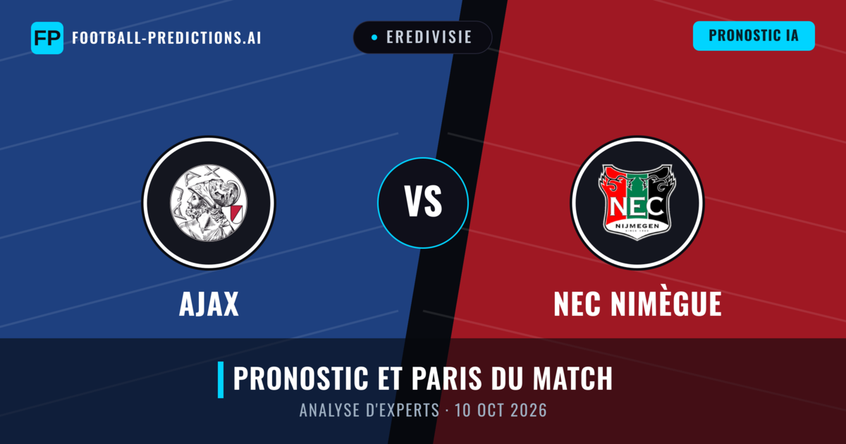 Ajax vs NEC Nimègue — pronostic et avant-match