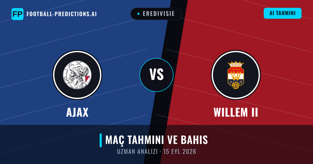 Ajax - Willem II — maç tahmini ve önizleme