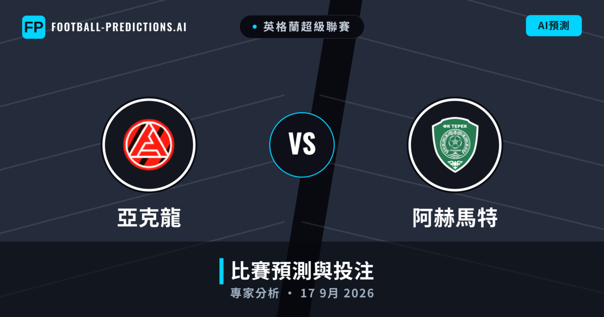 亞克龍 vs 阿赫馬特 — 比赛预测和前瞻