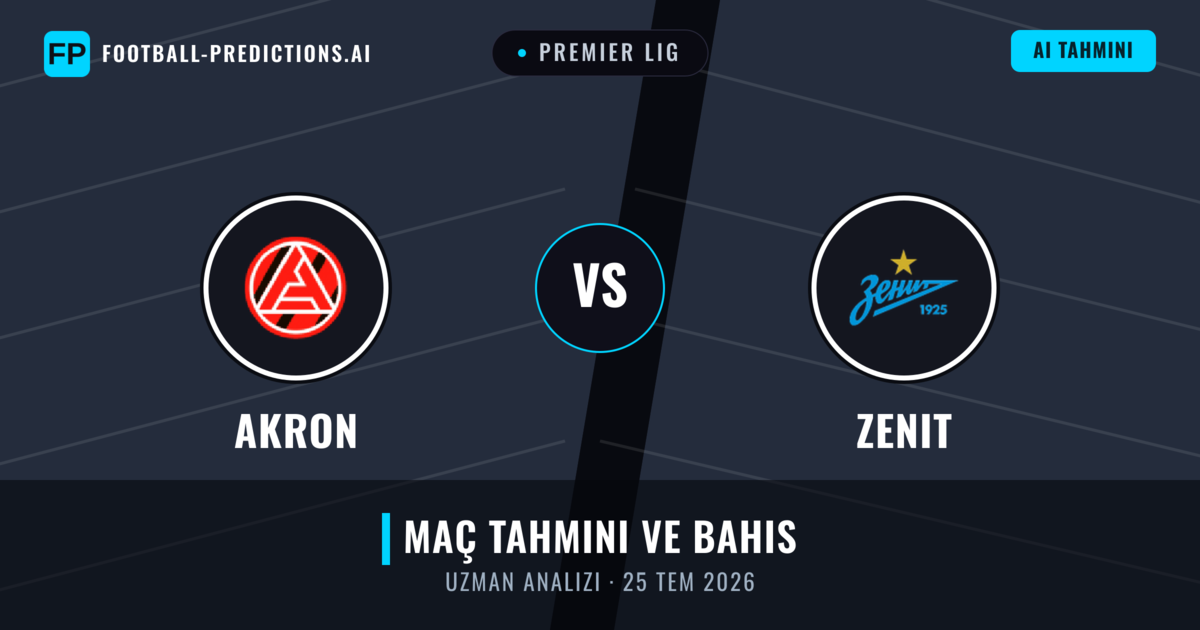 Akron - Zenit — maç tahmini ve önizleme