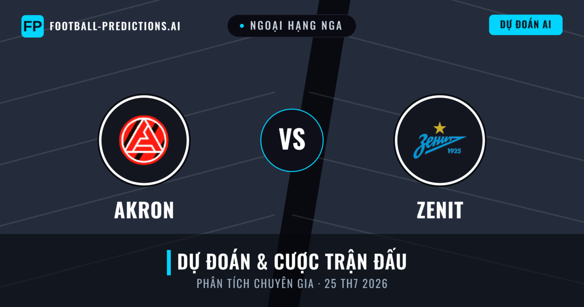Akron vs Zenit — dự đoán và xem trước trận đấu