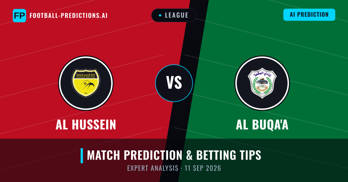 Al Hussein vs Al Buqa'a — match prediction & preview