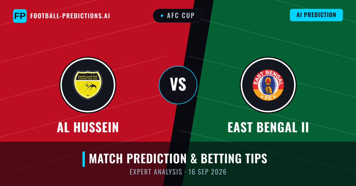 Al Hussein vs East Bengal II — match prediction & preview