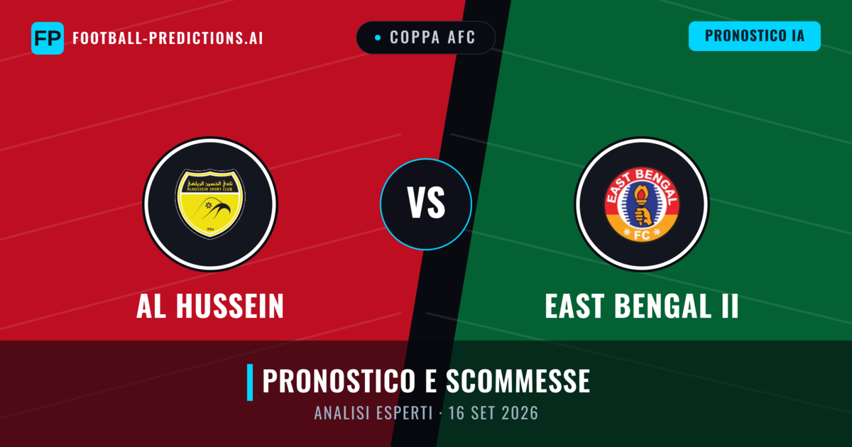 Al Hussein vs East Bengal II — pronostico e anteprima del match