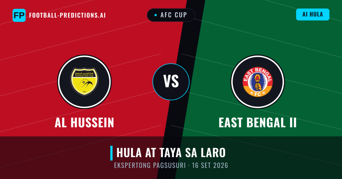 Al Hussein vs East Bengal II — hula at preview ng laban