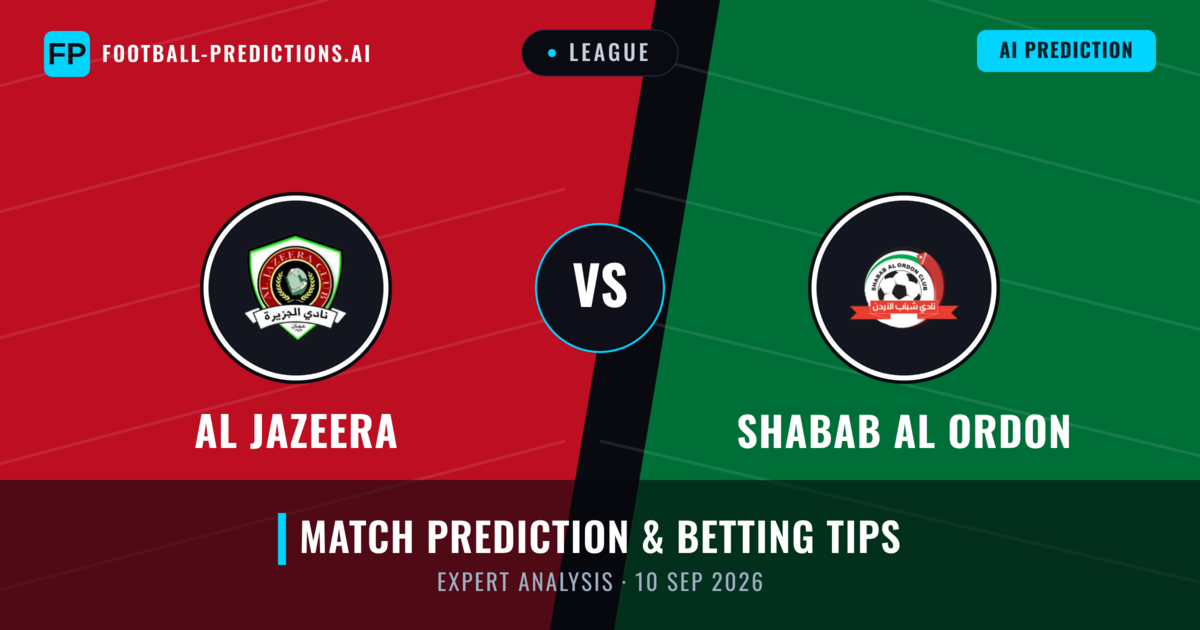 Al Jazeera vs Shabab Al Ordon — match prediction & preview