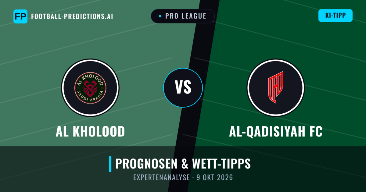 Al Kholood vs Al-Qadisiyah FC — Prognose und Spielvorschau