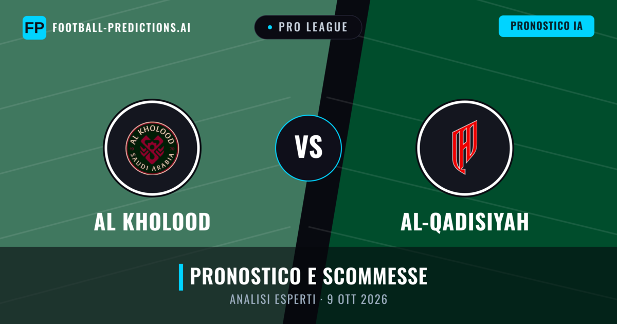 Al Kholood vs Al-Qadisiyah — pronostico e anteprima del match