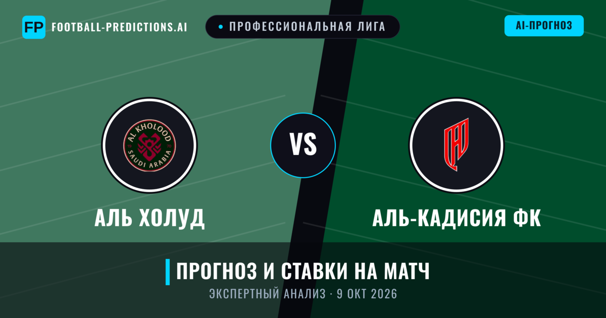 Аль Холуд – Аль-Кадисия ФК — прогноз и превью матча