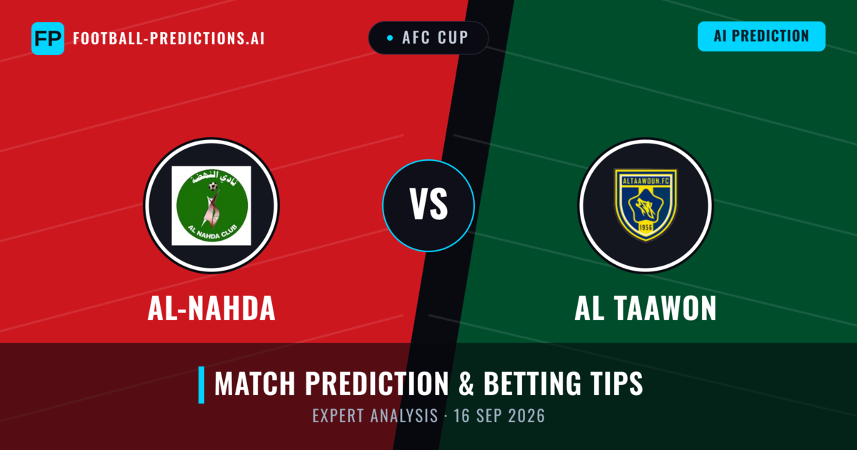 Al-Nahda vs Al Taawon — match prediction & preview