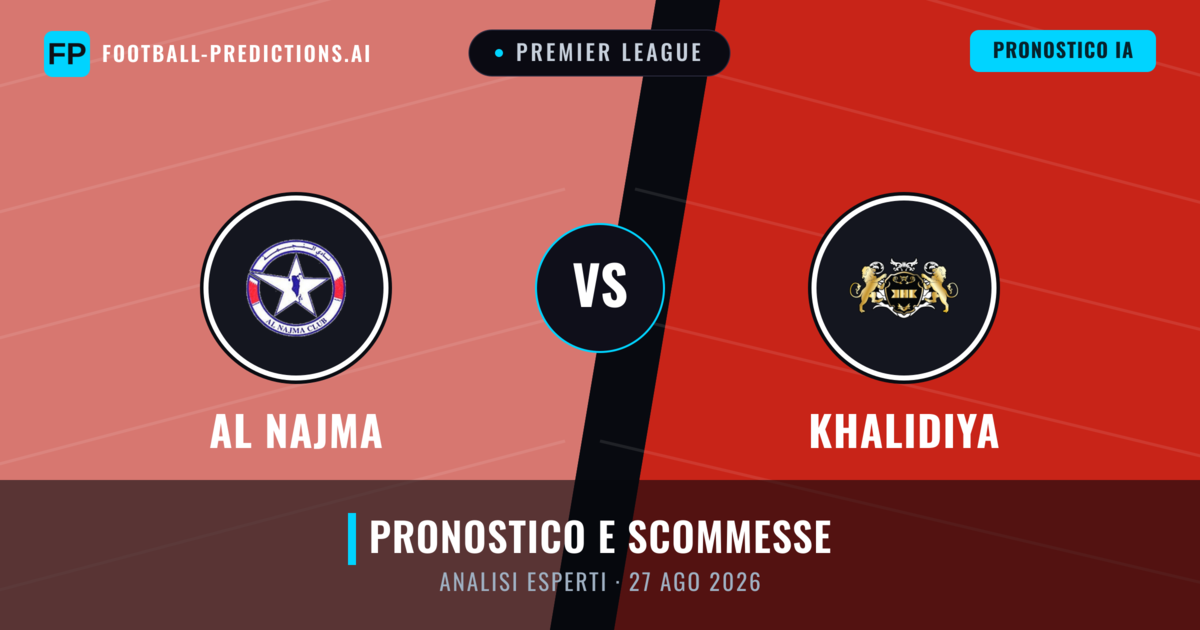 Al Najma vs Khalidiya — pronostico e anteprima del match