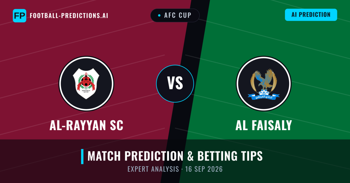 Al-Rayyan SC vs Al Faisaly — match prediction & preview