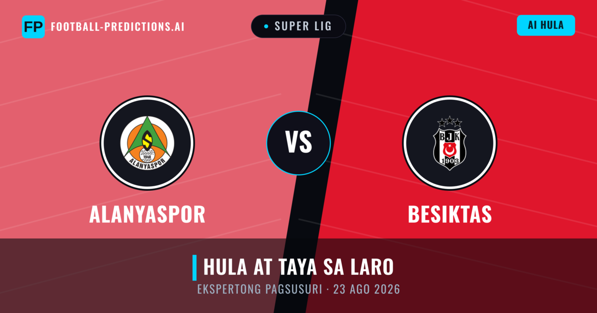 Alanyaspor vs Besiktas — hula at preview ng laban