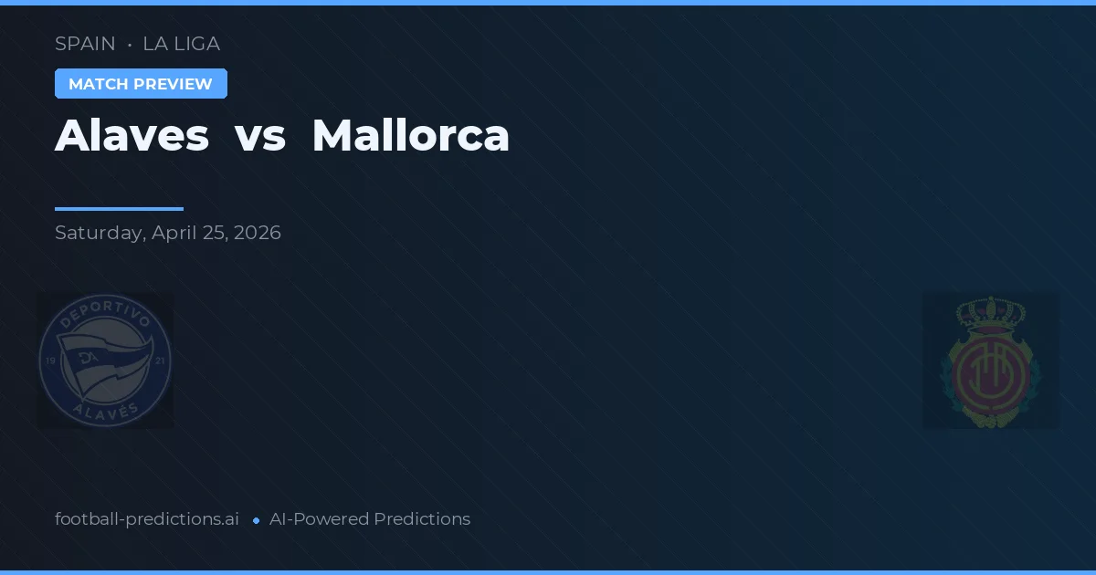 Alaves vs Mallorca — match prediction & preview