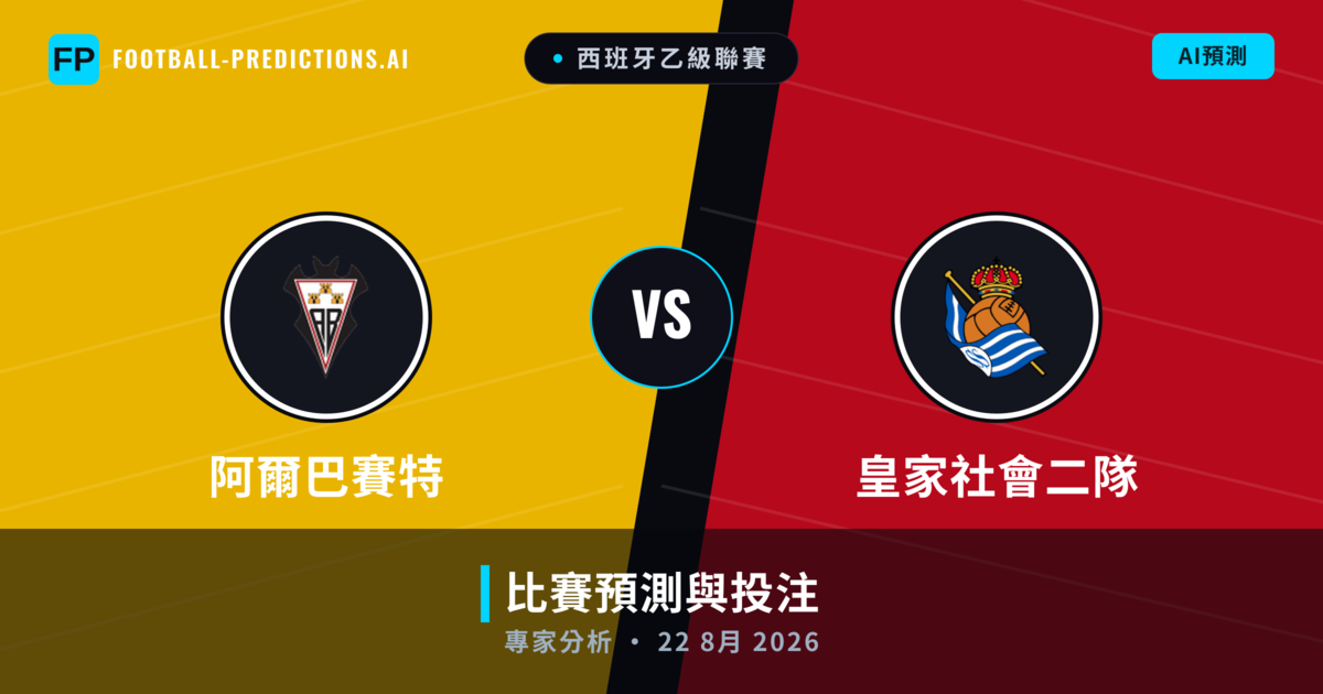 阿爾巴賽特 vs 皇家社會二隊 — 比赛预测和前瞻