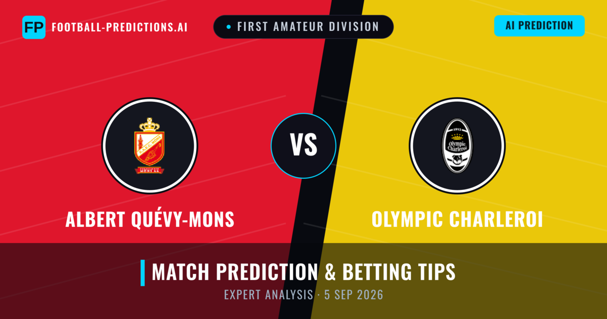 Albert Quévy-Mons vs Olympic Charleroi — match prediction & preview