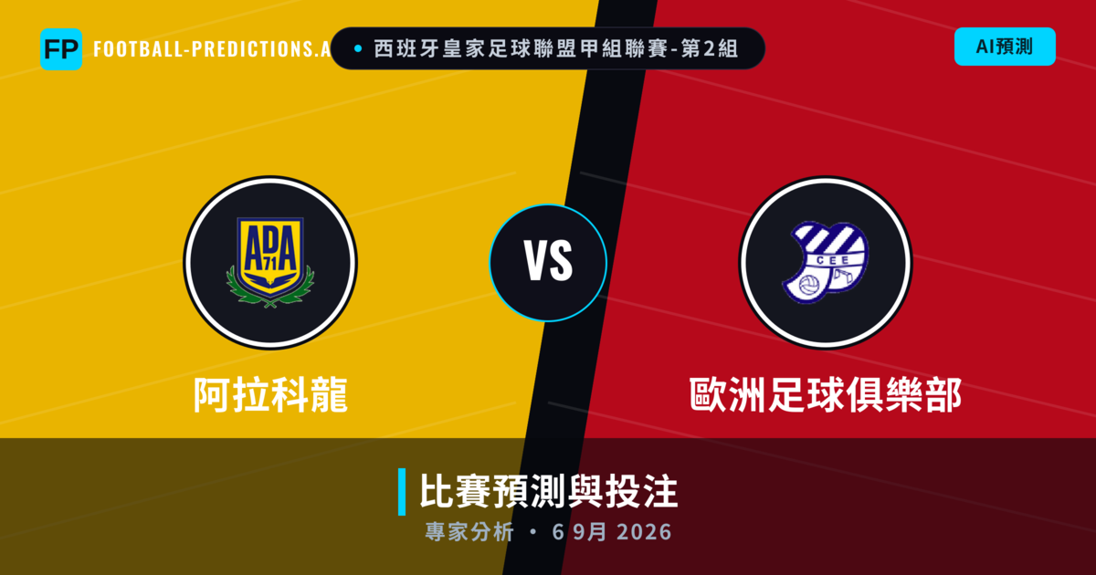 阿拉科龍 vs 歐洲足球俱樂部 — 比赛预测和前瞻