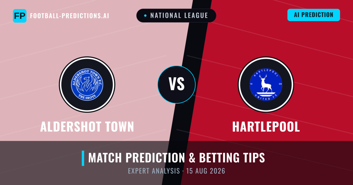Aldershot Town vs Hartlepool — match prediction & preview